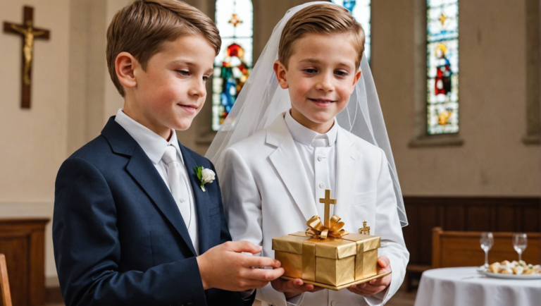 découvrez les meilleures idées cadeaux pour une première communion garçon et offrez-lui un moment mémorable et symbolique avec des cadeaux uniques et appropriés.