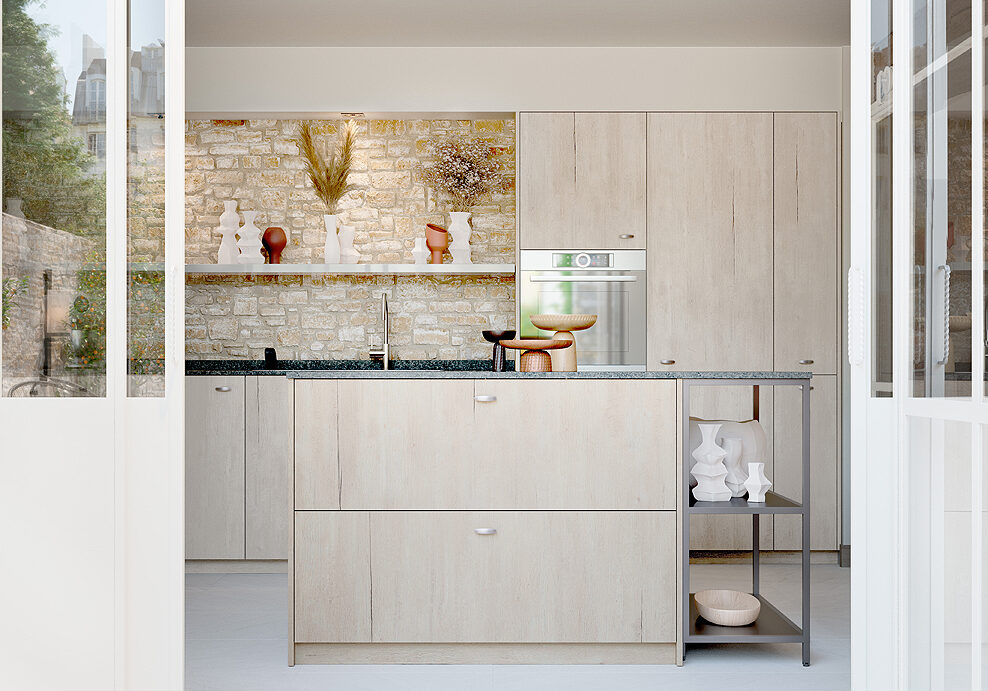 Comment intégrer une cuisine en bois naturel dans un intérieur moderne ?