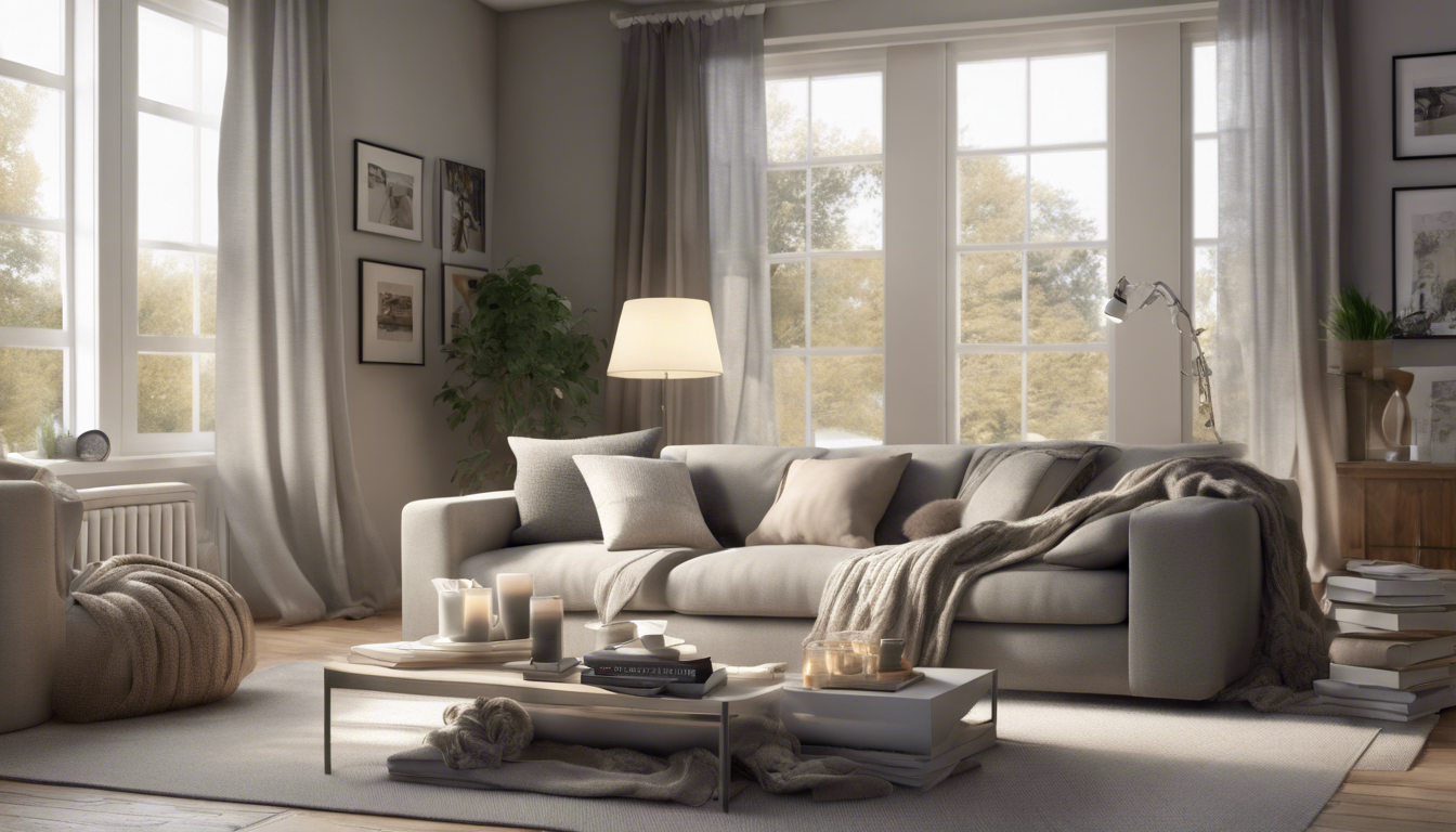 Cocooning dans un salon gris et beige : idées et inspirations - YA QUOI LA
