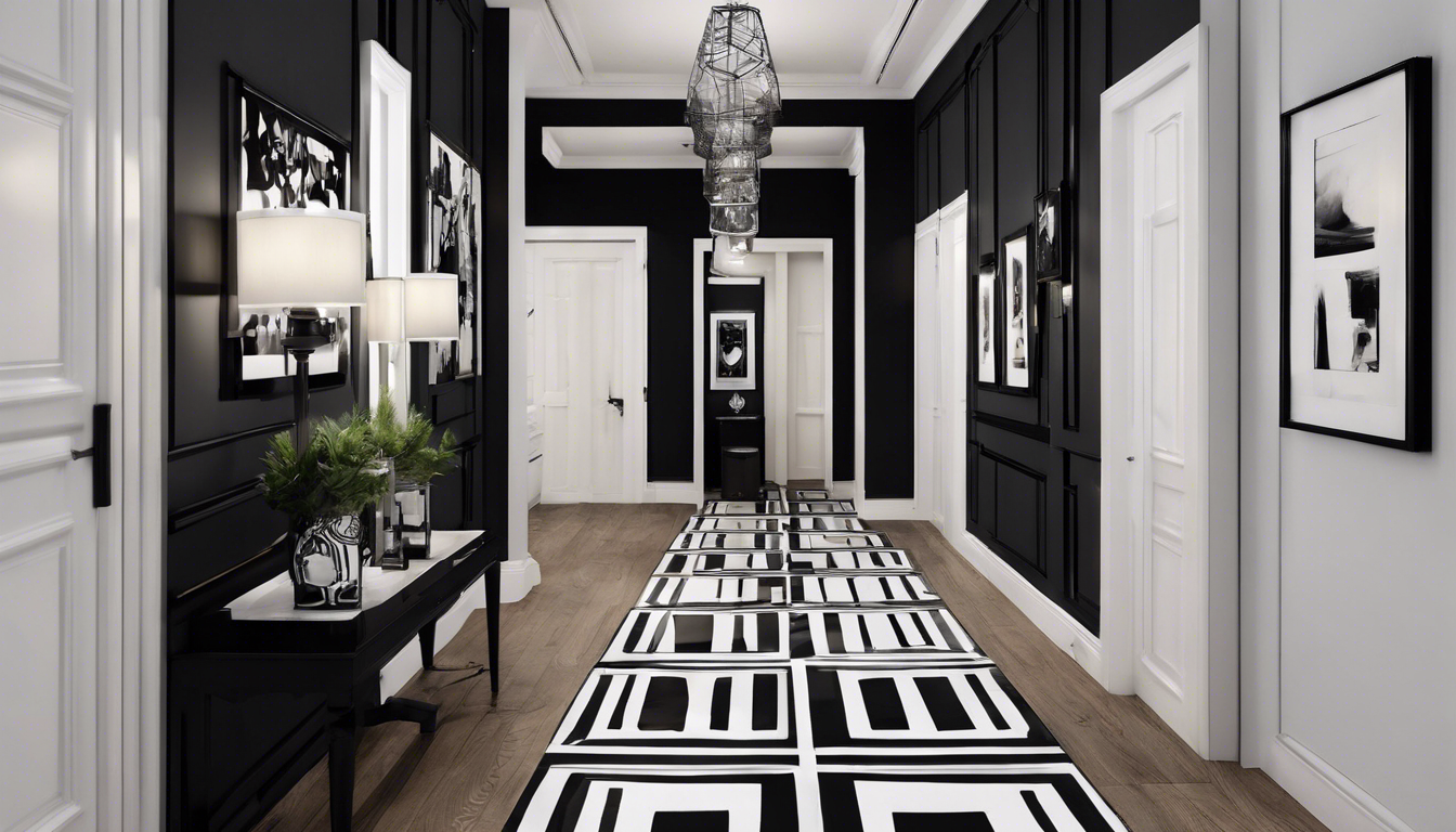 découvrez nos astuces et tendances pour sublimer votre couloir avec une décoration noir et blanc. transformez cet espace souvent négligé en une entrée stylée et accueillante grâce à des idées créatives et contemporaines.