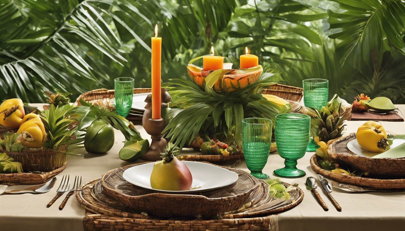 découvrez nos astuces et inspirations pour une décoration de table jungle qui évoque la nature. apprenez à transformer votre table en un véritable havre de paix végétal avec des éléments organiques et des touches exotiques. idéal pour vos événements ou repas en plein air, ce style naturel apportera une ambiance chaleureuse et conviviale.