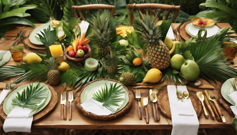 découvrez nos astuces et inspirations pour créer une décoration de table jungle chic et naturelle. plantes, couleurs et éléments décoratifs en harmonie avec la nature, transformez votre espace en un véritable oasis de verdure.