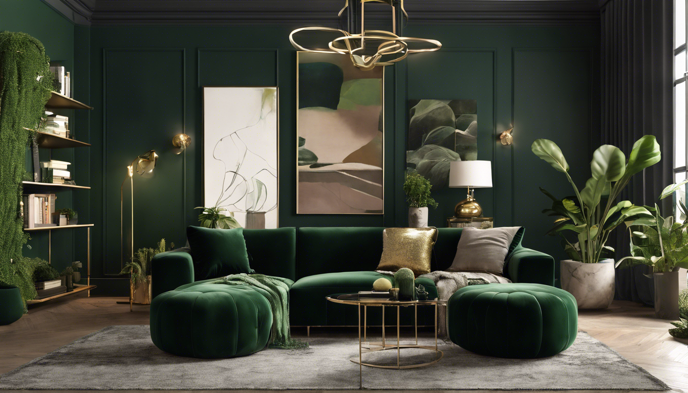 découvrez les dernières tendances de décoration pour un salon en vert foncé. transformez votre espace avec des idées élégantes et des accessoires stylés qui mettront en valeur cette teinte profonde et chaleureuse.
