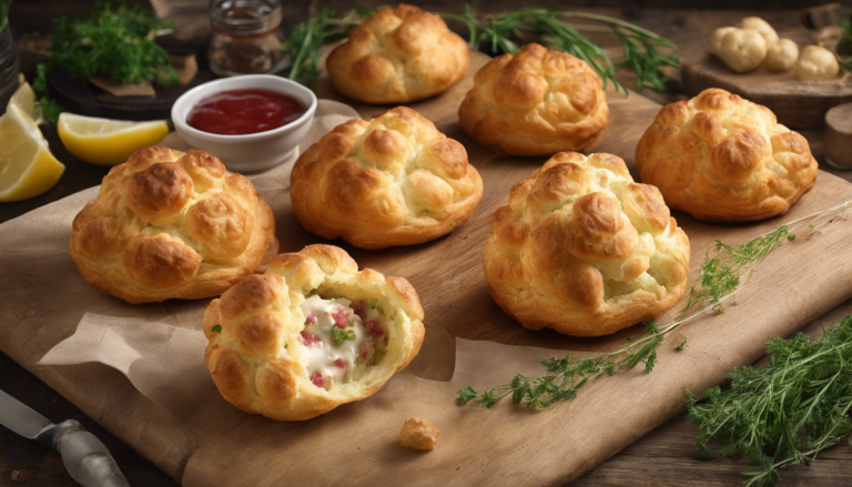 découvrez la gougère farcie, un apéritif savoureux et raffiné qui allie légèreté et gourmandise. idéale pour impressionner vos invités lors de vos réceptions, cette petite bouchée savoureuse ravira les papilles de tous. facile à préparer et personnalisable selon vos envies, la gougère farcie est le choix parfait pour un moment convivial.