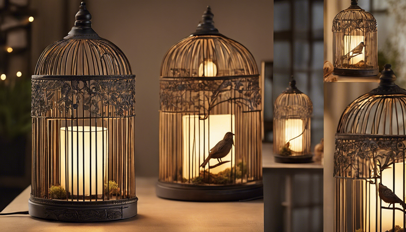 ajoutez une touche de nature à votre intérieur avec notre lampadaire cage oiseau. ce luminaire unique et élégant crée une ambiance chaleureuse et originale, tout en émettant une lumière douce et apaisante. parfait pour sublimer votre décoration intérieure.