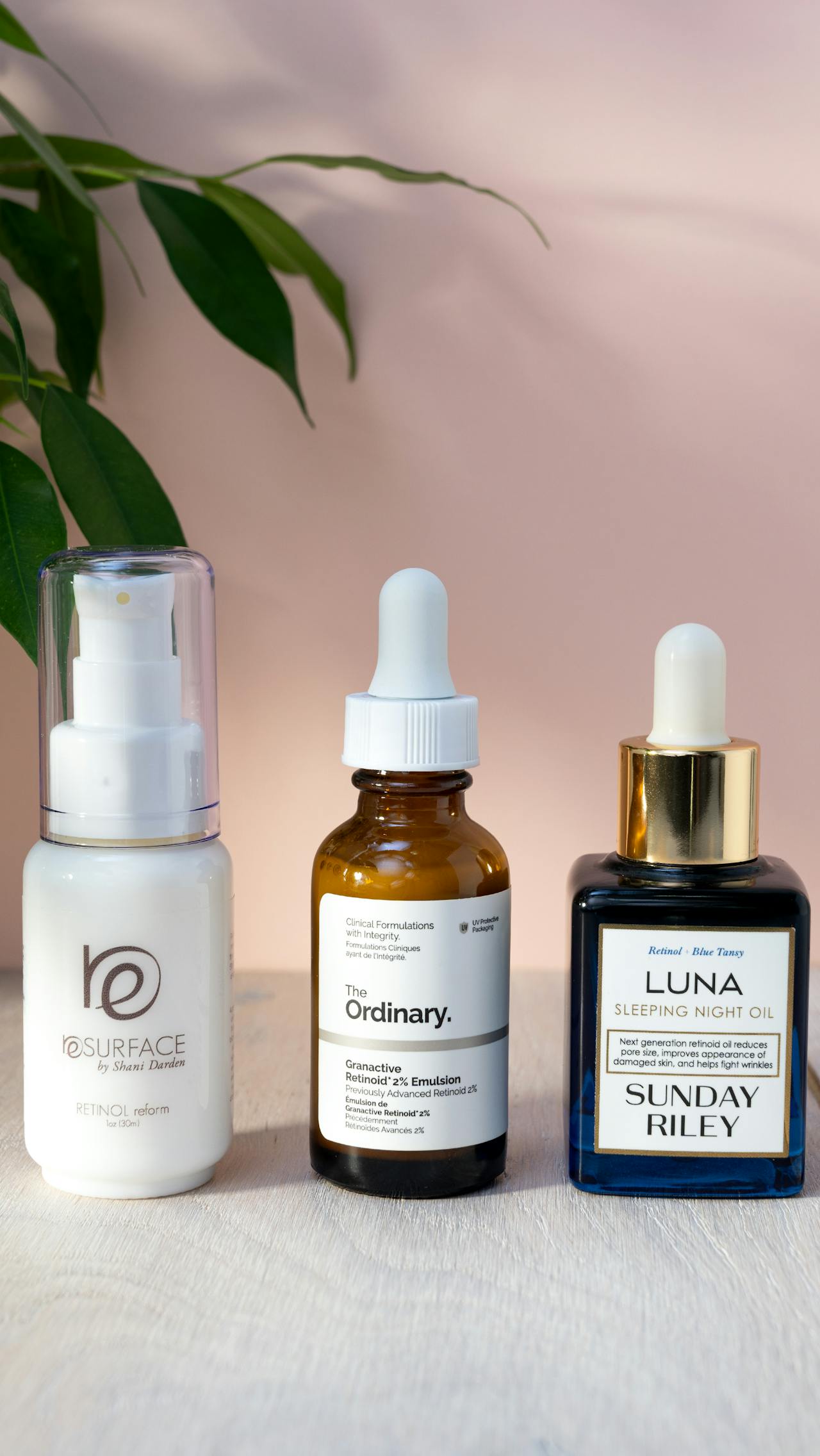 Gamme de produits au rétinol