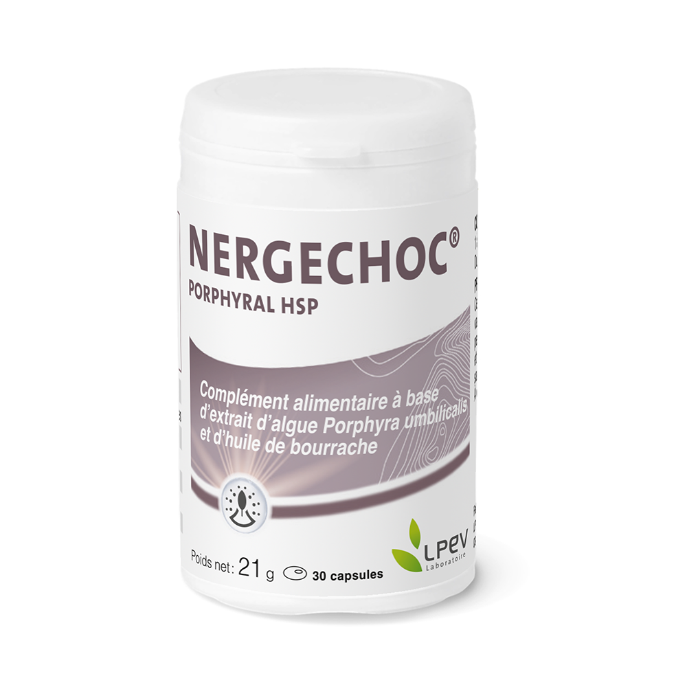 Boîte de Nergechoc Porphyral HSP, complément alimentaire similaire à Proteochoc pour le soutien cellulaire