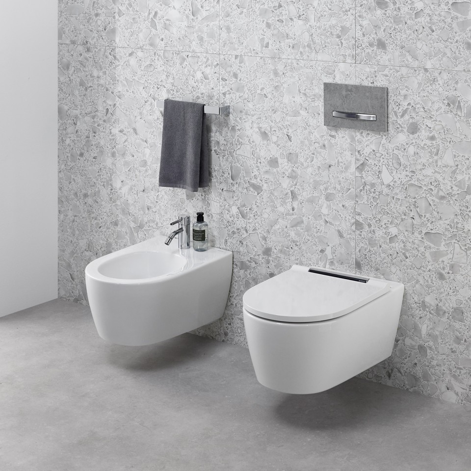 Bidet moderne dans une salle de bain design