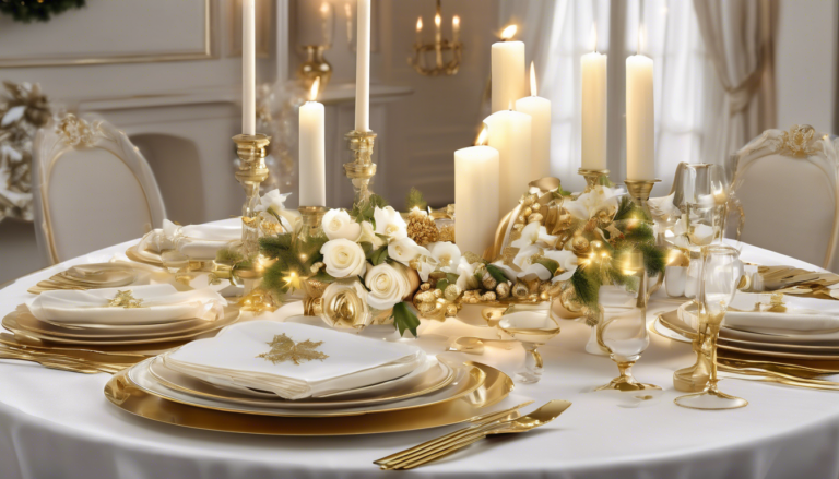 découvrez comment élaborer une table de noël blanche et or qui allie élégance et sophistication. suivez nos conseils pour choisir la décoration, la vaisselle et les accessoires parfaits pour créer une ambiance festive inoubliable.