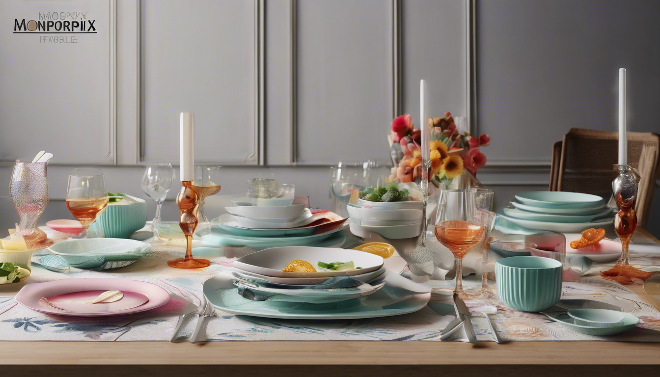 découvrez la vaisselle monoprix, alliant qualité et style pour embellir votre table au quotidien. transformez chaque repas en une expérience unique avec des designs modernes et des matériaux durables.