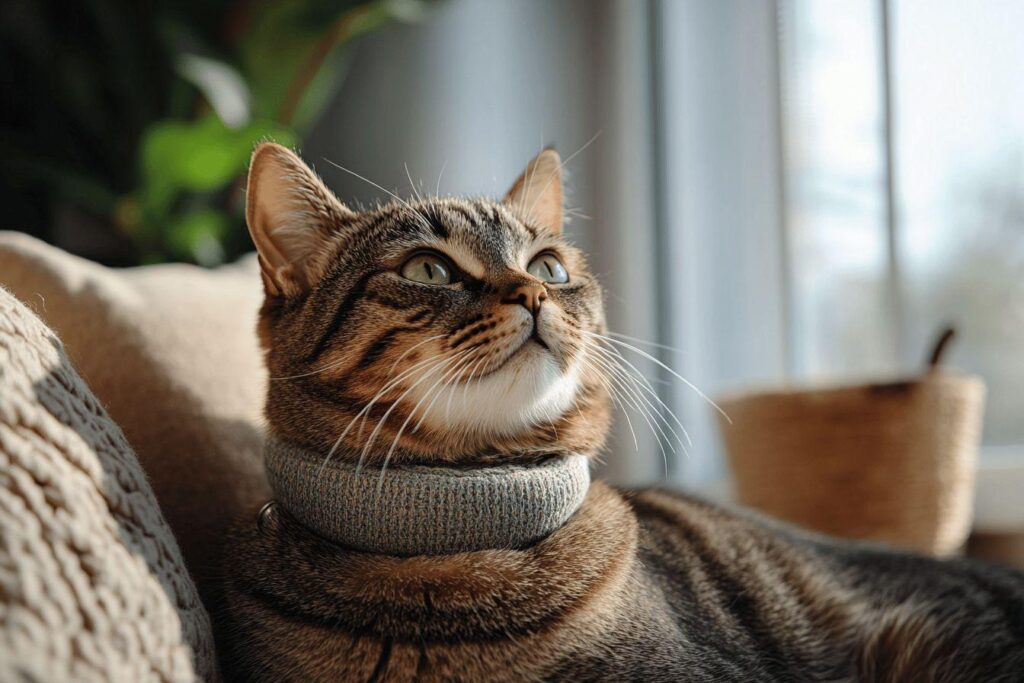Astuce collerette chat : comment le calmer et l’aider ?