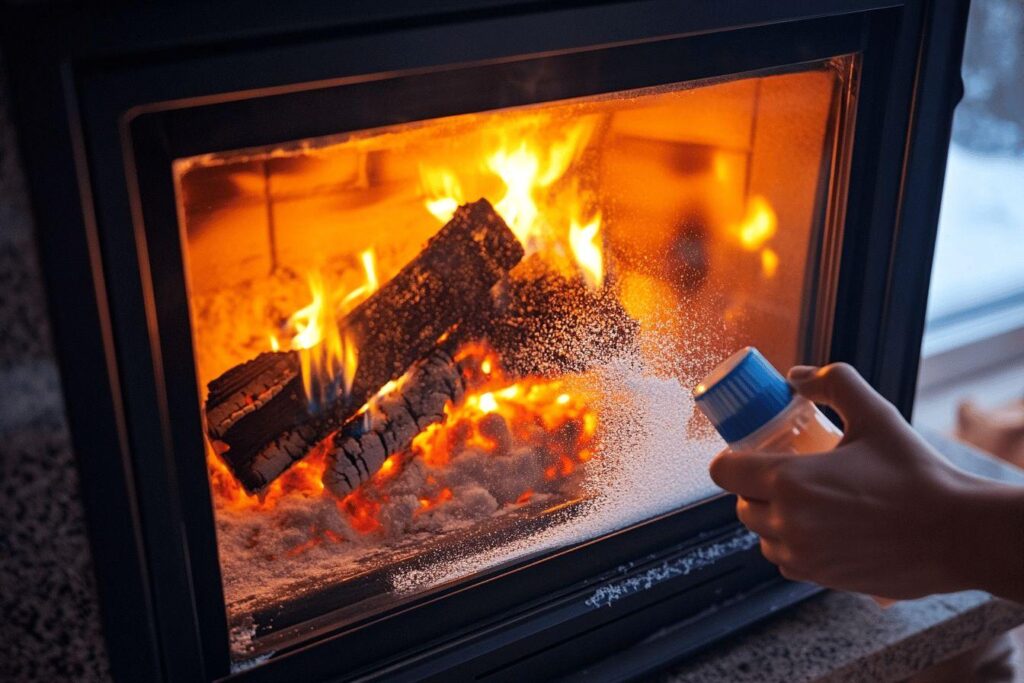 Astuce simple pour garder la vitre de l’insert propre