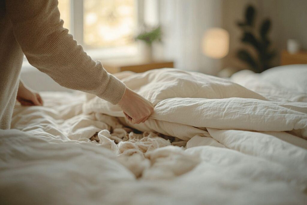 Comment enfiler une housse de couette sans galérer ?