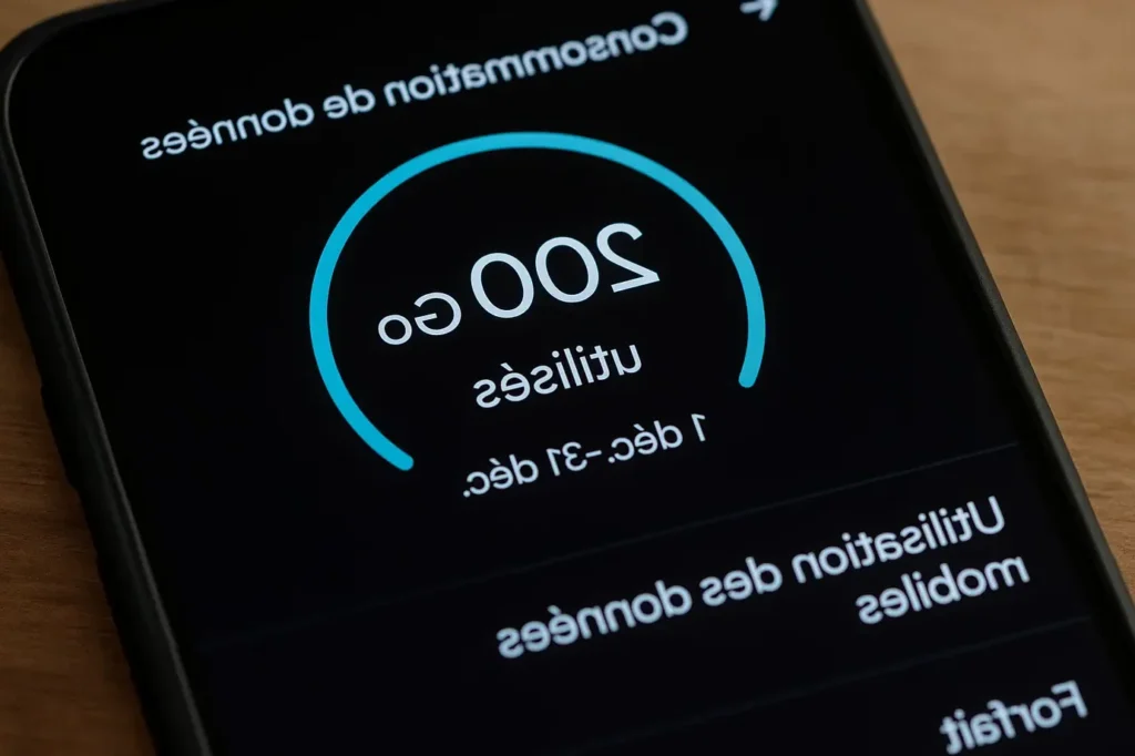 Quelle consommation en Go par mois pour un usage classique ?