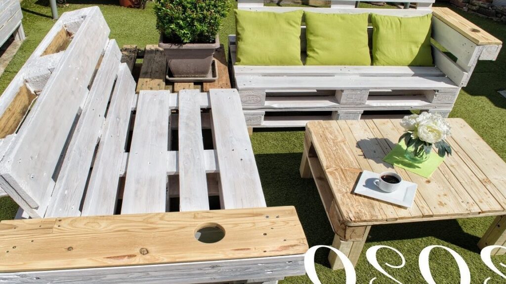 Comment créer un salon de jardin moderne avec des palettes ?